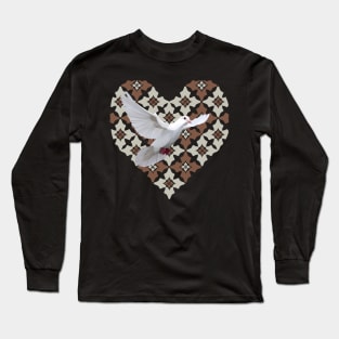 Peace Love Hope White Pigeon Long Sleeve T-Shirt